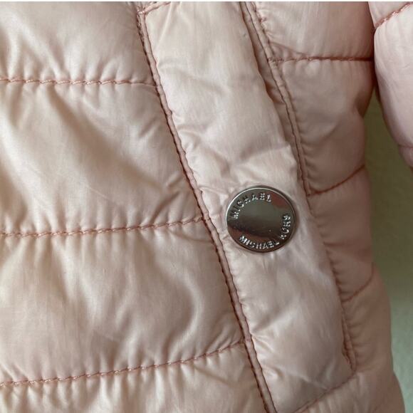 Michael Kors fleece Sherpa lined puffer coats jacket for girls 4T FREE SHIPPING - Picture 10 of 12